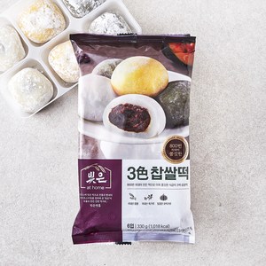 빚은 3색 찹쌀떡 6개입, 330g, 1개