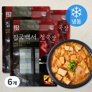 집국백서 청국장 (냉동), 500g, 6개