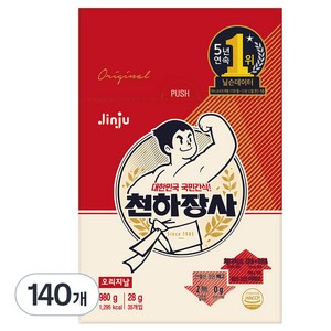 천하장사 오리지널 간식 소시지, 28g, 140개