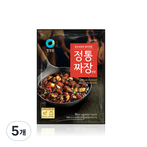 청정원 정통짜장 분말, 1kg, 5개