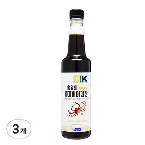 홍영의 붉은대게 어간장, 500ml, 3개