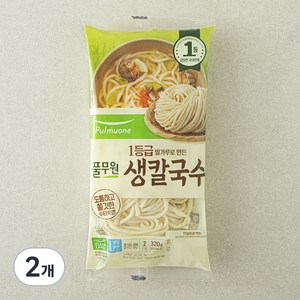 풀무원 생칼국수 2인분, 320g, 2개