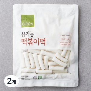 올가홀푸드 유기가공식품 인증 떡볶이떡, 500g, 2개