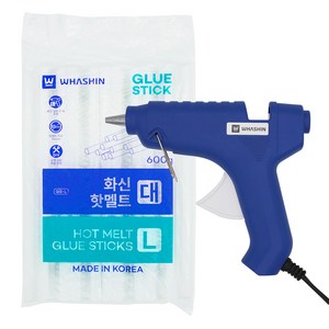 화신 GL-40W 글루건 대 + 핫멜트 대 11mm 600g, 1세트