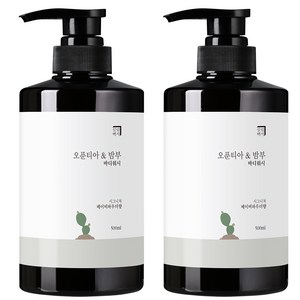 살림백서 오푼티아 앤 밤부 바디워시 베이비파우더향, 500ml, 2개