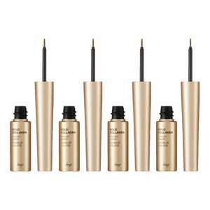 fmgt 골드 콜라겐 리퀴드 아이라이너 5.5g, 블랙, 4개