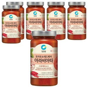 청정원 아라비아따 스파게티 소스, 600g, 6개