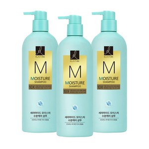 엘라스틴 모이스처 10X 샴푸 플로럴 머스크향, 680ml, 3개