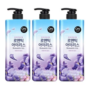 온더바디 플라워 약산성 퍼퓸 바디워시 아이리스향, 900g, 3개