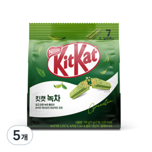 KitKat 녹차 비스켓, 119g, 5개