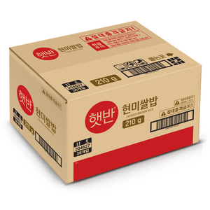 햇반 현미쌀밥, 210g, 36개