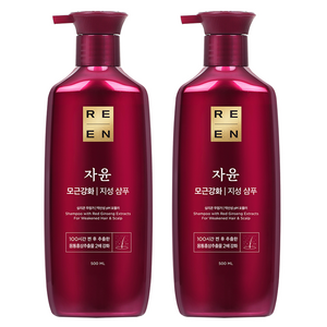 리엔 자윤 강화 지성 샴푸, 500ml, 2개