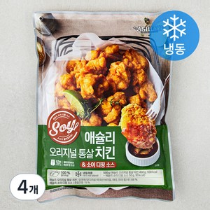 애슐리 오리지널 통살치킨 & 소이 소스 (냉동), 4개, 500g