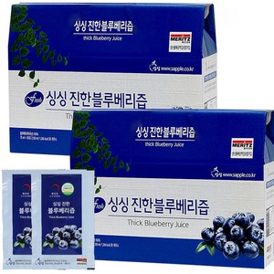 싱싱 진한 블루베리즙, 70ml, 60개