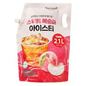 탐사 스위트 복숭아 아이스티, 2.1L, 1개