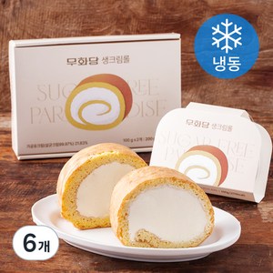 무화당 생크림롤 (냉동), 100g, 6개