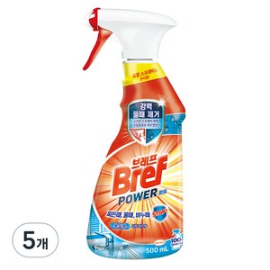 브레프 파워 욕실용 시트러스향, 500ml, 5개