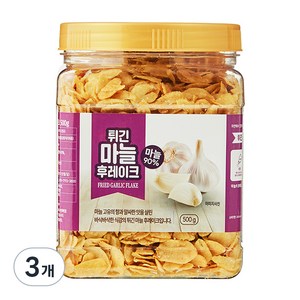 튀긴 마늘 후레이크, 500g, 3개