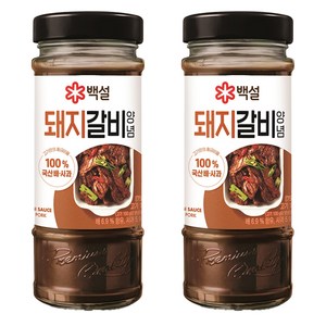 백설 돼지갈비양념, 500g, 2개