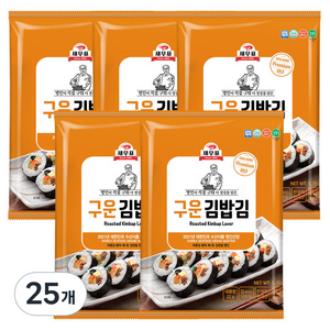 새우표 완도 구운 김밥김, 22g, 25개