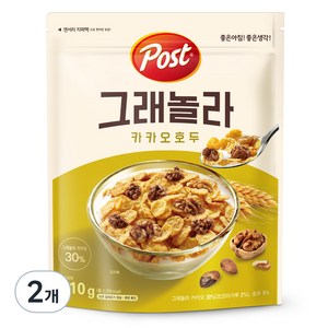 포스트 카카오 호두 그래놀라, 510g, 2개