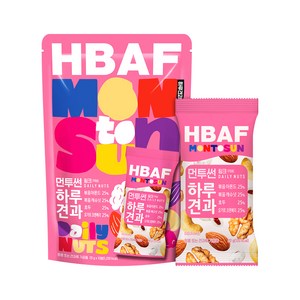 바프 먼투썬 하루견과 핑크, 20g, 10개