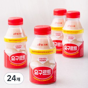 빙그레 대용량 요구르트, 280ml, 24개