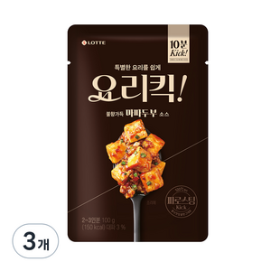 요리킥 마파두부 소스, 3개, 100g