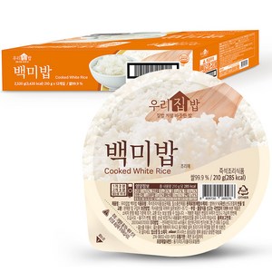 시아스 우리집밥 백미밥, 210g, 12개