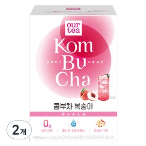 아워티 콤부차 복숭아 30p, 5g, 30개입, 2개