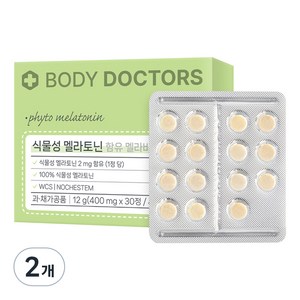 바디닥터스 식물성 멜라토닌 함유 멜라바인 12g, 30정, 2개