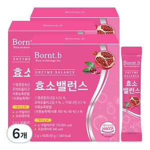 본트비 효소 밸런스 30p, 60g, 6박스