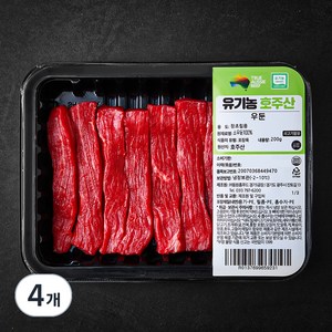 동원홈푸드 유기농 인증 우둔 장조림용 (냉장), 200g, 4개