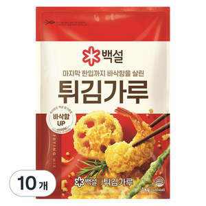 백설 튀김가루, 1kg, 10개