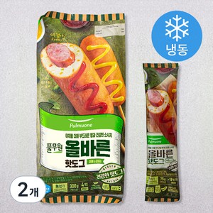 풀무원 올바른 핫도그 4개입 (냉동), 300g, 2개