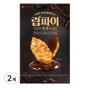 롯데웰푸드 립파이 초코, 88g, 2개