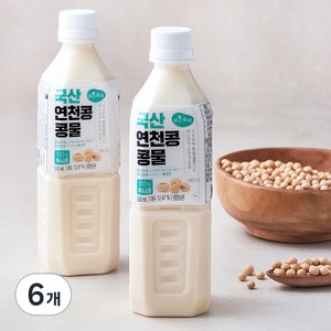 맑은물에 국산 연천콩 콩물, 500ml, 6개