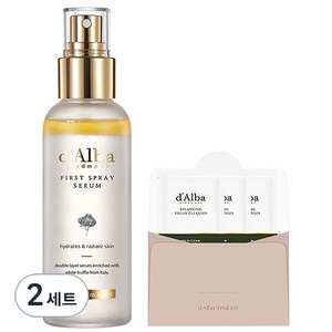 달바 화이트 트러플 퍼스트 스프레이 세럼 100ml + 밸런싱 비건 클렌저 3ml 3개, 2세트