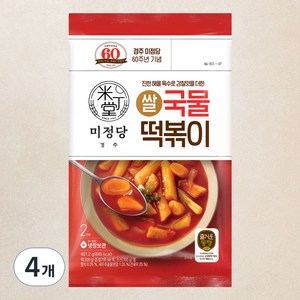 즐거운동행 미정당 쌀 국물떡볶이, 401.2g, 4개