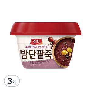 양반 밤단팥죽, 285g, 3개