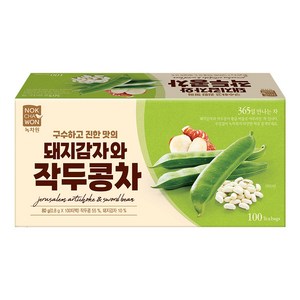 녹차원 돼지감자와 작두콩차, 0.8g, 1개, 100개입