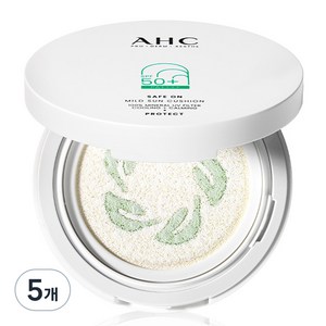 AHC 세이프온 마일드 선쿠션 SPF50+ PA++++, 25g, 5개