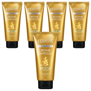케라시스 어드밴스드 10X 리페어 앰플 헤어팩, 300ml, 5개