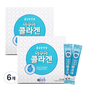 종근당건강 아쿠아 콜라겐, 120g, 6개