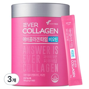 에버콜라겐 타임 비오틴 영양제, 150g, 3개