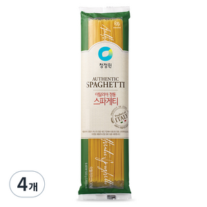 청정원 이탈리아 정통 스파게티면, 500g, 4개