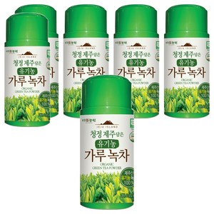 다농원 청정 제주 담은 유기농 녹차 가루, 6개, 40g