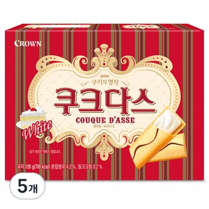 쿠크다스 화이트 토르테, 128g, 5개