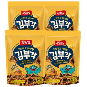 광천김 고소하고 바삭한 김부각 체다치즈맛, 50g, 4개