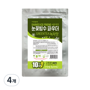 다농원 빙수친구 눈꽃빙수 파우더 녹차맛, 1.1kg, 1개입, 4개